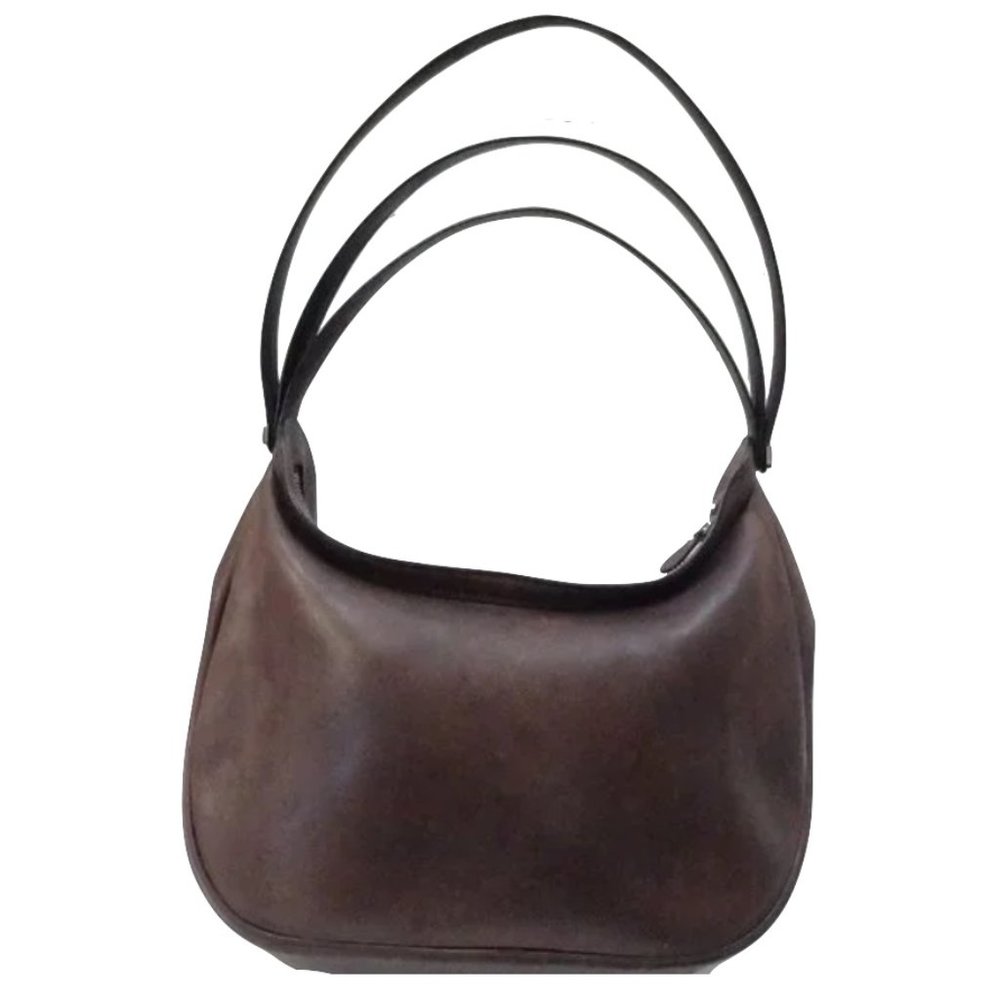 Auth HERMES Caporal Handmade Leather 3-Way Tiered Straps Shoulder Handbag Sq F